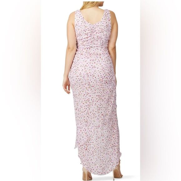 Nicholas Floral Drape Front Silk Dress Size 0 - Picture 3 of 5